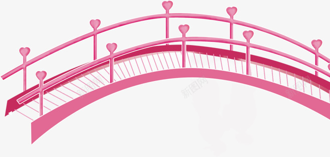 粉色爱情建筑小桥png免抠素材_新图网 https://ixintu.com 光泽 卡通 可爱 台阶 粉色 约会 纹理 质感