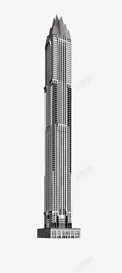 黑白大楼世界摩天大楼高清图片
