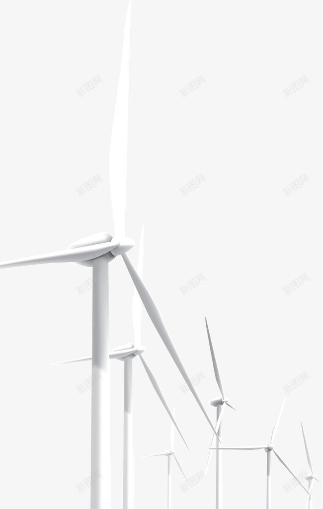 绿色节能风车png免抠素材_新图网 https://ixintu.com 绿色 节能 设计 风车