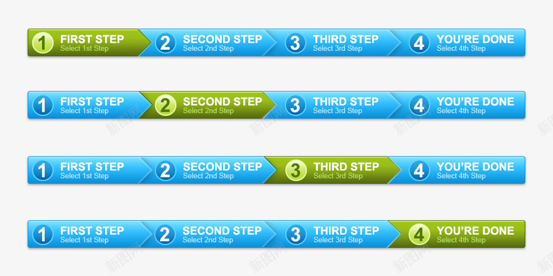 注册步骤界面psd免抠素材_新图网 https://ixintu.com 元素 步骤 注册 界面设计
