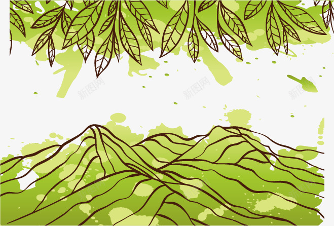 绿色自然山景png免抠素材_新图网 https://ixintu.com 山景 树叶 生态 绿色 自然 风景