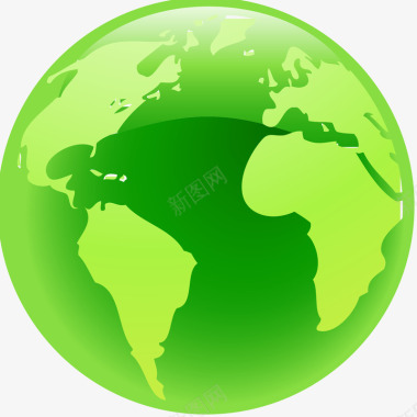 绿色地球创意图图标图标