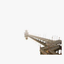 中国风江北风光风景桥素材