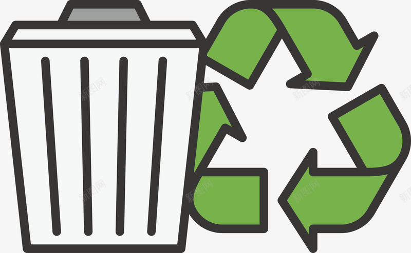垃圾回收利用循环png免抠素材_新图网 https://ixintu.com 低碳 回收利用 垃圾 垃圾桶 循环 环保 环境 环境保护 生态 绿化