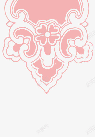粉色花纹边方框png免抠素材_新图网 https://ixintu.com 中国风方框 方框 粉色花纹边方框 花边方框