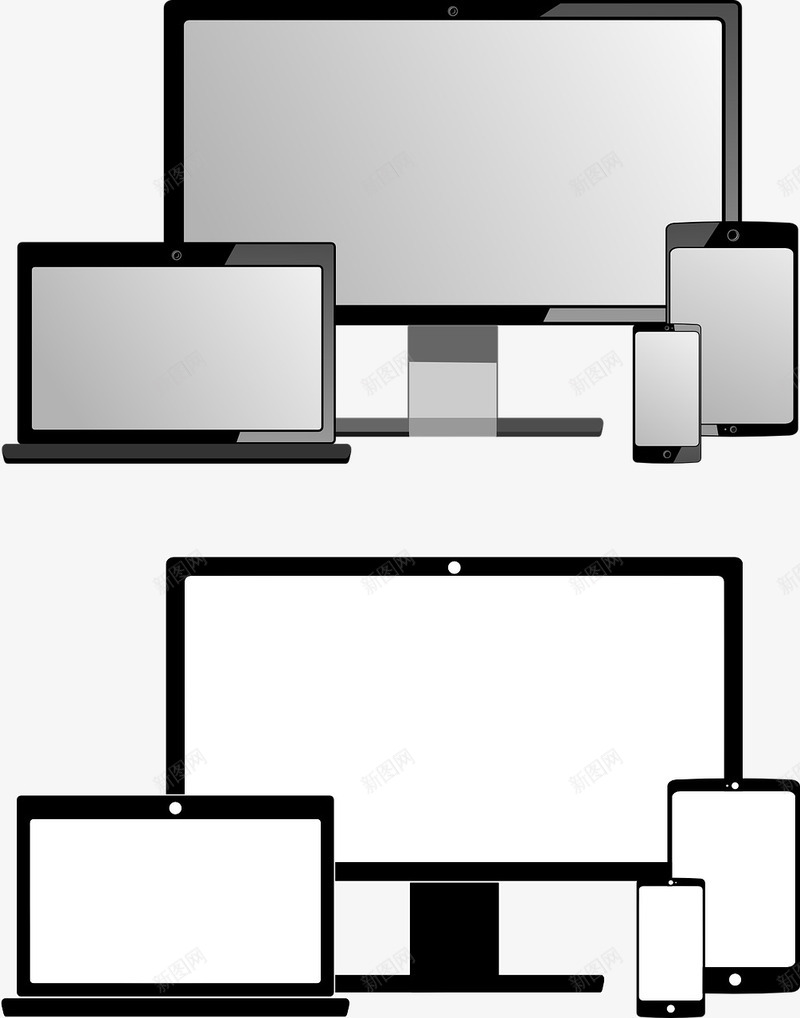 四件套png免抠素材_新图网 https://ixintu.com 平板 手机 电脑