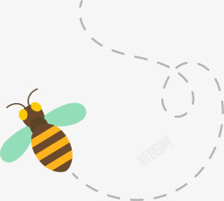 蜜蜂蜂毒蜜蜂轨迹高清图片