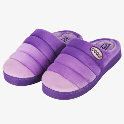 室内拖鞋紫色的拖鞋高清图片