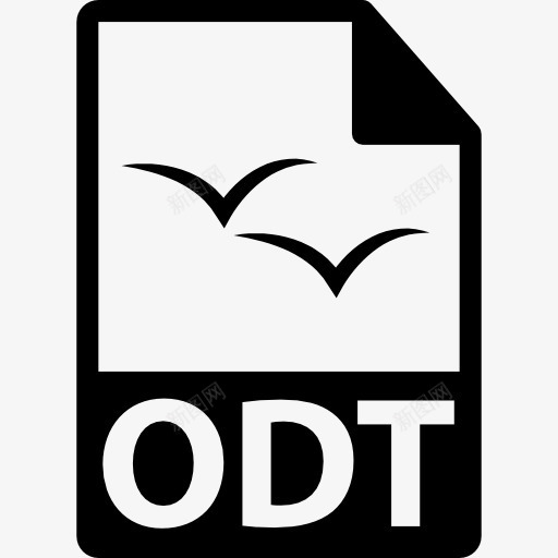 ODT文件格式符号图标png_新图网 https://ixintu.com ODT ODT文件格式 ODT的象征 接口