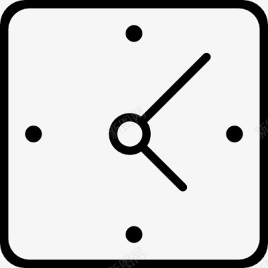 时钟广场工具形状轮廓图标图标