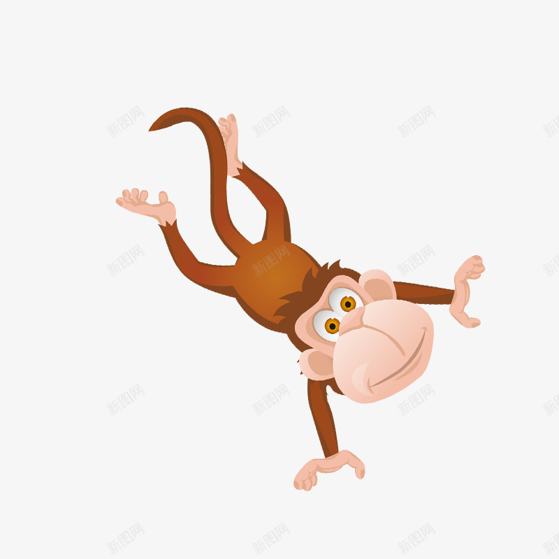 卡通猴子装饰图案png免抠素材_新图网 https://ixintu.com 免抠PNG 卡通 猴子 装饰图案