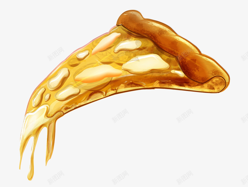 黄色美味披萨png免抠素材_新图网 https://ixintu.com 免抠PNG 披萨 美味 装饰图案 西点 食物 黄色