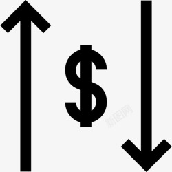 美元贬值贬值图标高清图片