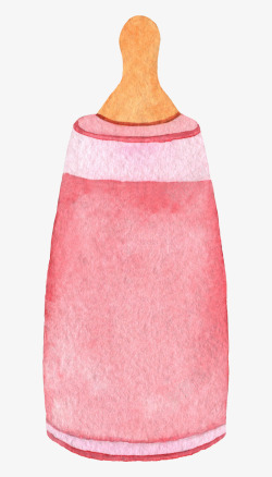 粉色奶瓶素材
