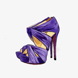 蓝紫色高跟鞋蓝紫色高跟鞋高清图片