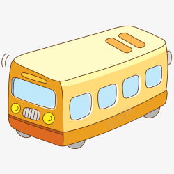 交通汽车素材一辆黄色的小火车高清图片