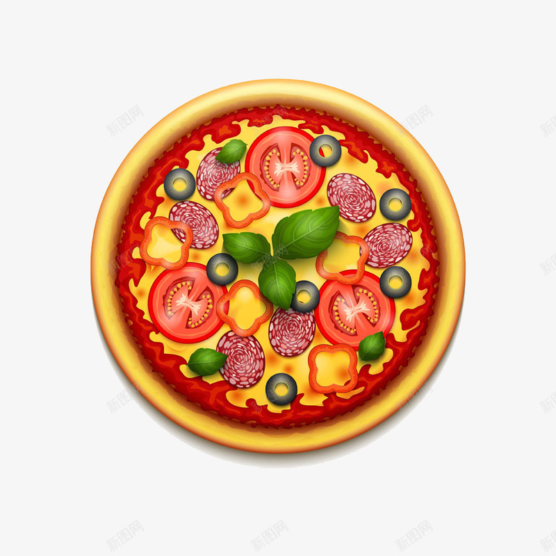 卡通披萨logo片图标png_新图网 https://ixintu.com logo设计 卡通 披萨