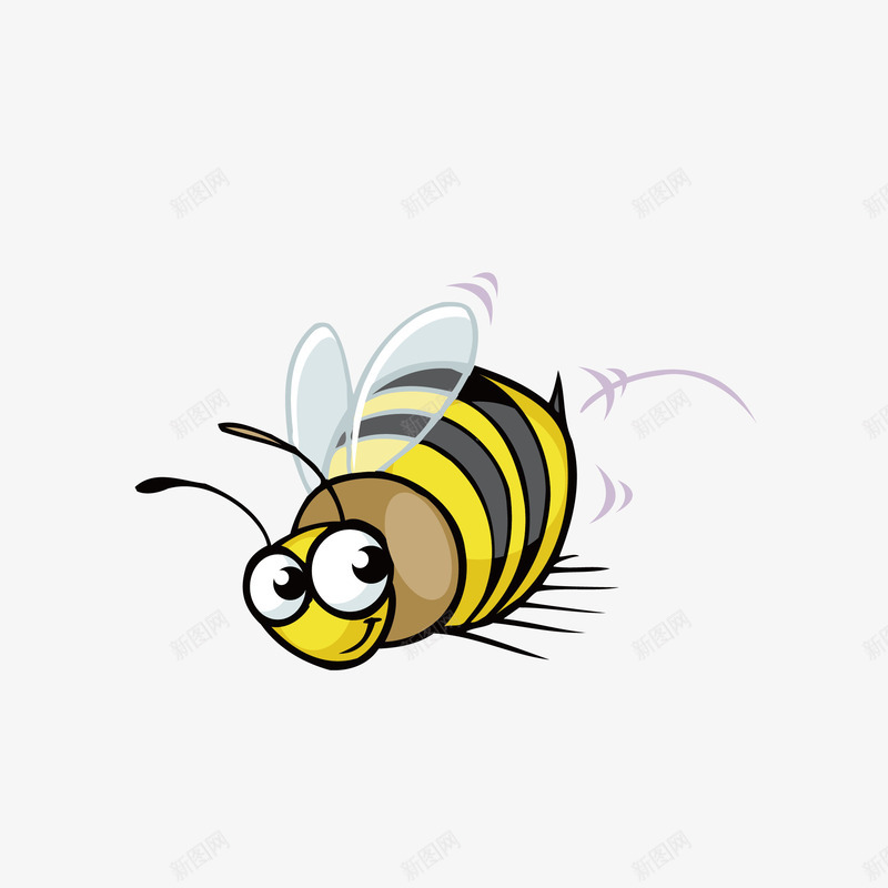 卡通蜜蜂矢量图eps免抠素材_新图网 https://ixintu.com 动物 动物插画 卡通 卡通动物 可爱动物 小动物 蜜蜂 矢量图