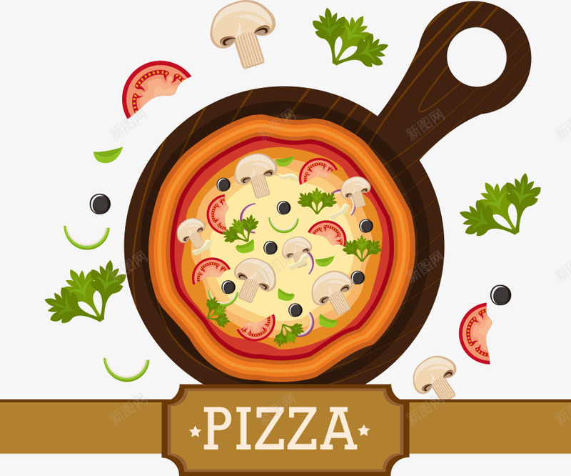 披萨饼和蔬菜png免抠素材_新图网 https://ixintu.com pizza 卡通披萨饼 卡通蔬菜 披萨饼 矢量披萨饼 蔬菜