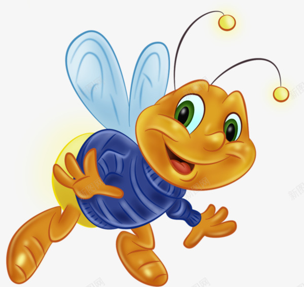 卡通可爱小蜜蜂png免抠素材_新图网 https://ixintu.com PNG素材 动物 卡通 可爱 小蜜蜂 黄色