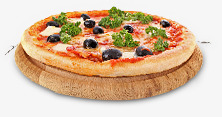 美味披萨创意圆形素材