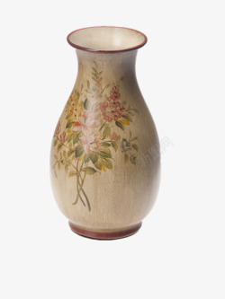 棕色陶瓷花瓶素材