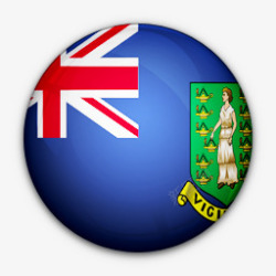 英国的国旗群岛对处女世界标志图素材