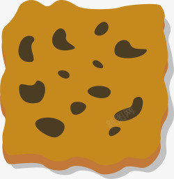 薄脆饼干卡通早餐薄脆饼干矢量图高清图片
