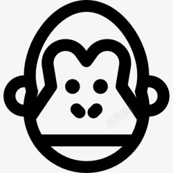 灵长类动物王国猴子图标高清图片