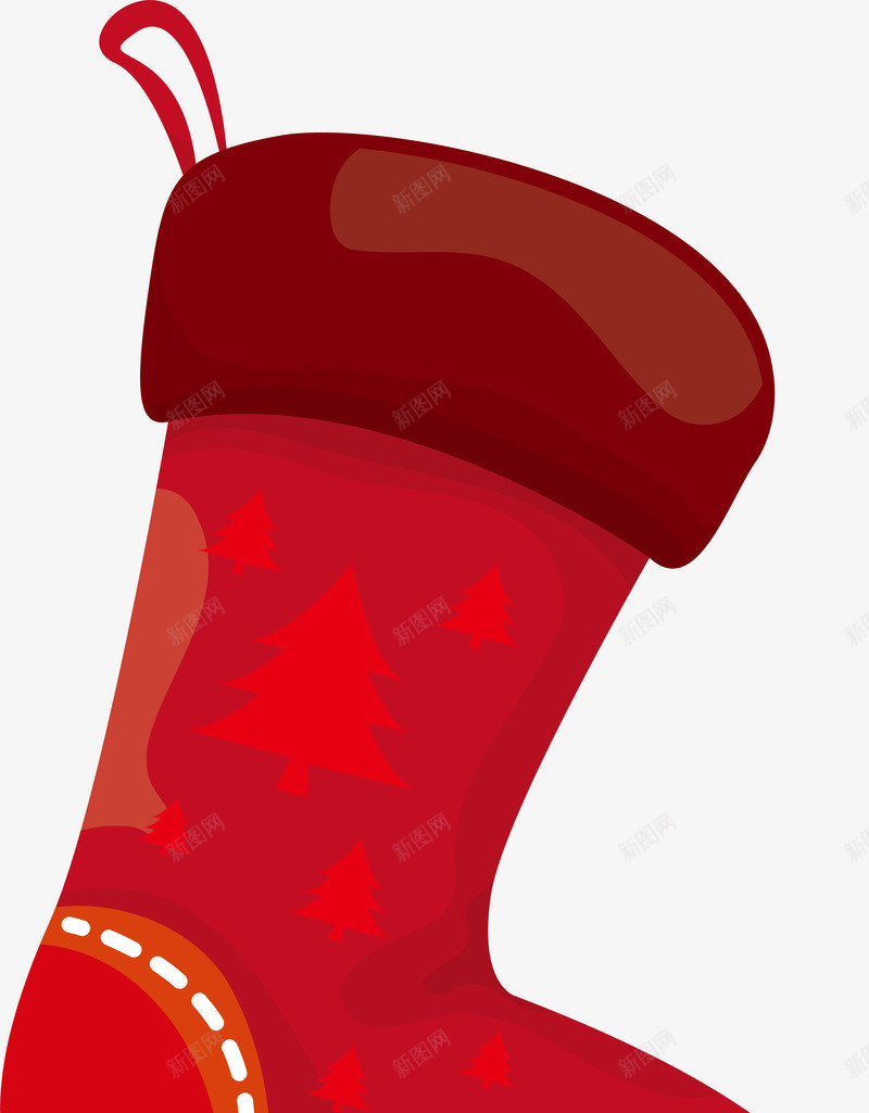 圣诞节红色袜子png免抠素材_新图网 https://ixintu.com 唯美袜子 喜庆 圣诞节袜子 水彩 简约袜子 红色袜子