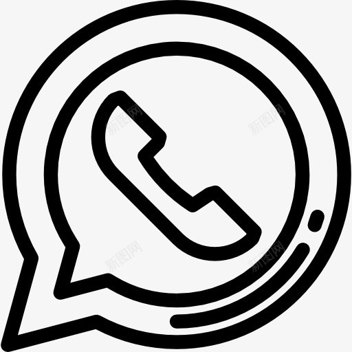 WhatsApp图标png_新图网 https://ixintu.com WhatsApp 品牌 品牌和标志 标志 标识 社交媒体 社交网络