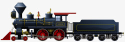 火车古老的复古蒸汽火车高清图片