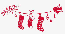 圣诞长筒袜矢量图圣诞袜子高清图片
