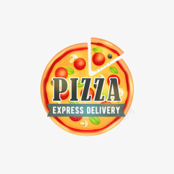 披萨片披萨logo标签片图标高清图片