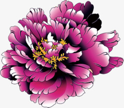 紫色绽放花朵创意素材