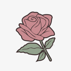 素描玫瑰花素材
