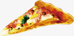 大虾披萨素材