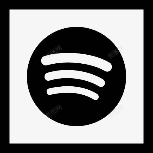 Spotify图标png_新图网 https://ixintu.com Spotify 品牌 广场 标志 流媒体 音乐播放器