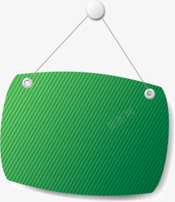 绿色线条吊牌标签素材