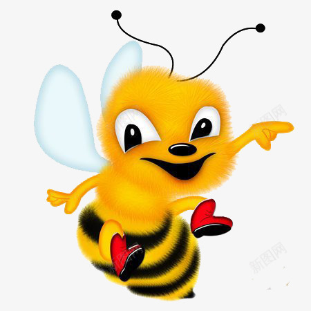手绘小蜜蜂png免抠素材_新图网 https://ixintu.com 卡通小蜜蜂 卡通蜜蜂 小蜜蜂 蜜蜂