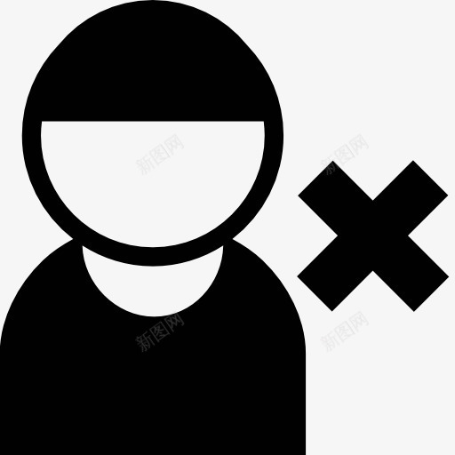 男性用户取消符号图标png_新图网 https://ixintu.com 人 头像 用户头像 男人 简介 轮廓