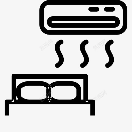 空调图标png_新图网 https://ixintu.com 冷却 加热 室内 工具 工具和用具 气候 温度 空调