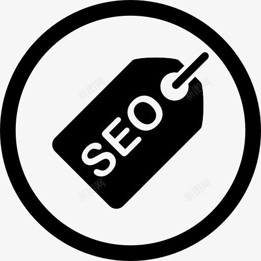 SEOTag一圈图标png_新图网 https://ixintu.com SEO 圆 圆形 标签 界面 营销 象征