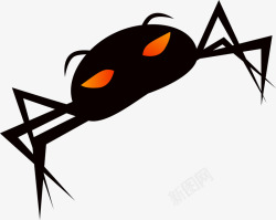 虫子图案黑色卡通蜘蛛高清图片