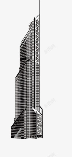 黑白大楼世界摩天大楼高清图片