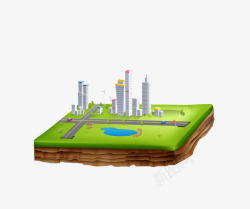 立体城市道路城市道路高清图片