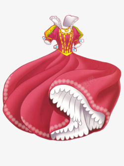 卡通公主裙素材