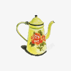 搪瓷茶壶素材