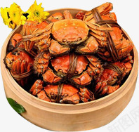 螃蟹png免抠素材_新图网 https://ixintu.com 动物 蒸笼 螃蟹 食材 食物