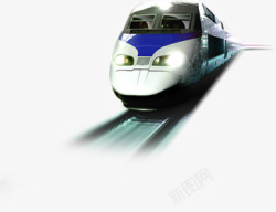 火车动车运动轨道极速素材